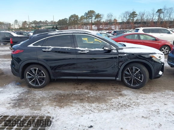 2023 Infiniti QX55 Essential with VIN 3PCAJ5KR1PF114918, listed as a IAAI auction lot 41374722 with 13,775 mi miles and . Bid and sale history available at DreamBid. Image 13.