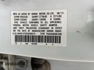 2014 Acura RLX Tech Pkg with VIN JH4KC1F5XEC006515, listed as a Copart auction lot 80141704 with 171,453 mi miles and Clean Title. Bid and sale history available at carsss.com. Image 10.