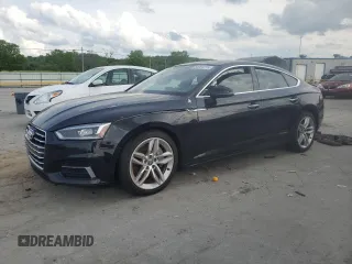 2019 Audi A5 Sportback Premium with VIN WAUANCF51KA051205, listed as a Copart auction lot 54064715 with Not provided miles and Salvage title. Bid and sale history available at DreamBid. Image 1.