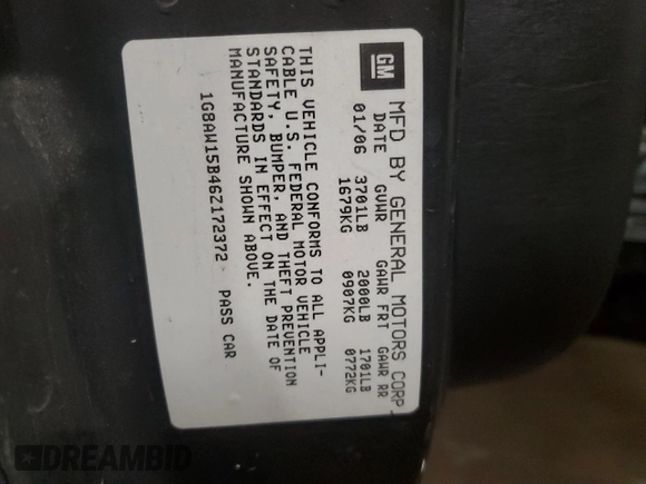 2006 Saturn ION z VIN 1G8AW15B46Z172372, wystawiony jako Copart lot #44358155 z przebiegiem Nie podano mil oraz Szkoda całkowita • Salvage title. Historia ofert i sprzedaży dostępna na DreamBid. Obrazek 15.