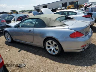 2005 BMW 6 Series 645Ci with VIN WBAEK73445B323824, listed as a Copart auction lot 63038544 with 120,496 mi miles and Salvage Title. Bid and sale history available at carsss.com. Image 2.