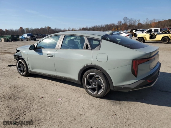 2025 Kia K4 EX with VIN 3KPFU4DE1SE004418, listed as a Copart auction lot 78461774 with 1,030 mi miles and Salvage Title. Bid and sale history available at carsss.com. Image 2.