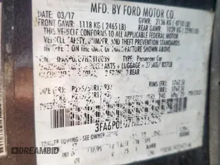 2017 Ford Fusion Hybrid SE with VIN 3FA6P0LU7HR318039, listed as a Copart auction lot 63575325 with 106,355 mi miles and Salvage title. Bid and sale history available at DreamBid. Image 12.