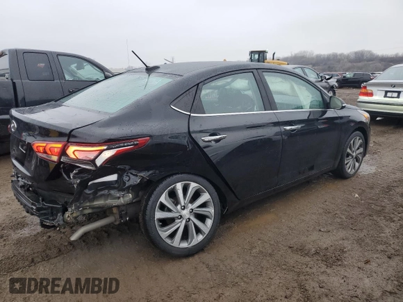 2022 Hyundai Accent Limited with VIN 3KPC34A69NE160326, listed as a Copart auction lot 86615334 with 34,073 mi miles and Salvage Title. Bid and sale history available at carsss.com. Image 3.