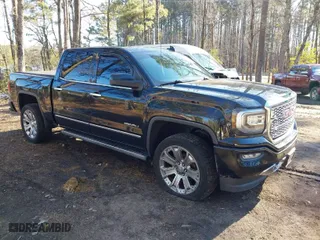 2018 GMC Sierra 1500 Denali with VIN 3GTU2PEJ5JG308087, listed as a IAAI auction lot 41343443 with 108,644 mi miles. Bid and sale history available at carsss.com. Image 1.