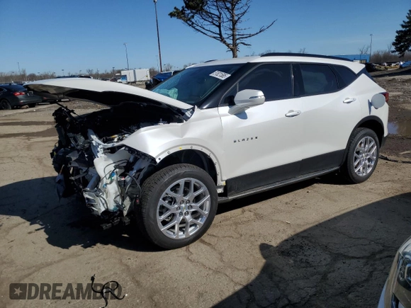 2023 Chevrolet Blazer LT z VIN 3GNKBJRS2PS104030, wystawiony jako Copart lot #51821585 z przebiegiem 34 846 mil mil oraz Nie do naprawy • Non repairable. Historia ofert i sprzedaży dostępna na DreamBid. Obrazek 1.