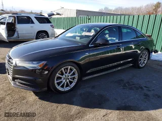2017 Audi A6 Premium Plus with VIN WAUG8AFCXHN047689, listed as a Copart auction lot 43211325 with 130,169 mi miles and Salvage Title. Bid and sale history available at carsss.com. Image 1.