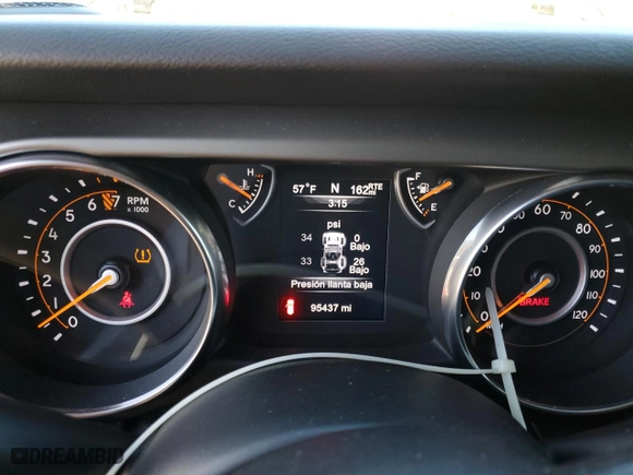 2018 Jeep Wrangler Unlimited Sport S with VIN 1C4HJXDGXJW290990, listed as a Copart auction lot 75910374 with 95,437 mi miles and Salvage Title. Bid and sale history available at carsss.com. Image 9.
