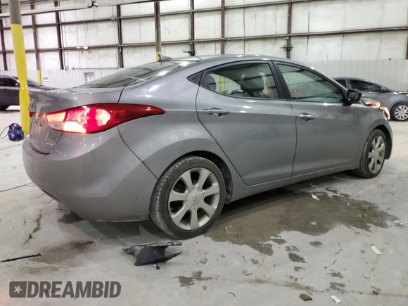 2013 Hyundai Elantra GLS z VIN KMHDH4AEXDU919512, wystawiony jako Copart lot #84223604 z przebiegiem 118 391 mil mil oraz Szkoda całkowita • Salvage title. Historia ofert i sprzedaży dostępna na DreamBid. Obrazek 3.