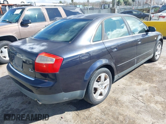 2003 Audi A4 3.0L with VIN WAULT68E03A183189, listed as a IAAI auction lot 41806445 with 1 mi miles. Bid and sale history available at carsss.com. Image 4.