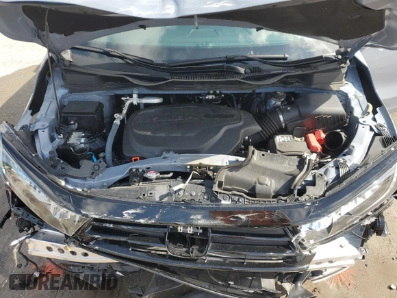 2023 Honda Odyssey Sport with VIN 5FNRL6H72PB074843, listed as a Copart auction lot 51390275 with 25,597 mi miles and Salvage Title. Bid and sale history available at carsss.com. Image 12.