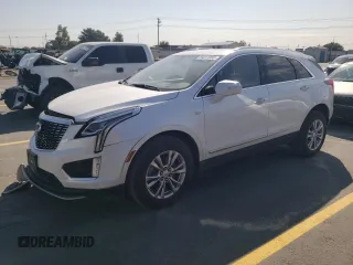 2020 Cadillac XT5 Premium Luxury AWD with VIN 1GYKNDRSXLZ186890, listed as a Copart auction lot 59211955 with 66,190 mi miles and Salvage title. Bid and sale history available at DreamBid. Image 1.