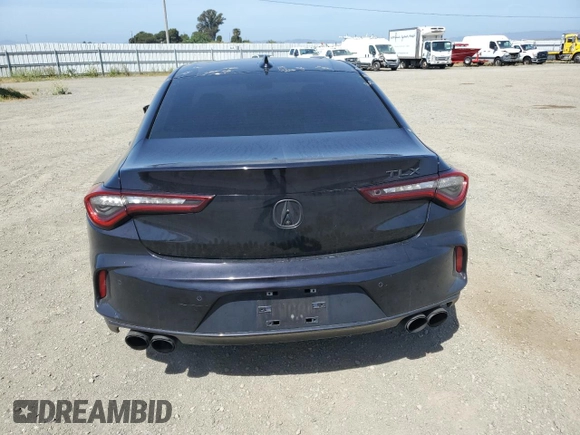 2021 Acura TLX Technology with VIN 19UUB5F49MA002169, listed as a Copart auction lot 57046525 with 60,256 mi miles and Salvage title. Bid and sale history available at DreamBid. Image 6.