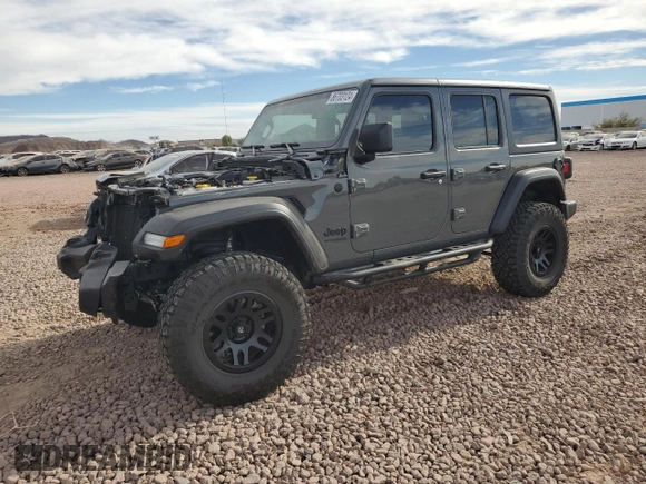 2022 Jeep Wrangler Unlimited Sport S with VIN 1C4HJXDN7NW168561, listed as a Copart auction lot 86703124 with 11,222 mi miles and Salvage Title. Bid and sale history available at carsss.com. Image 1.