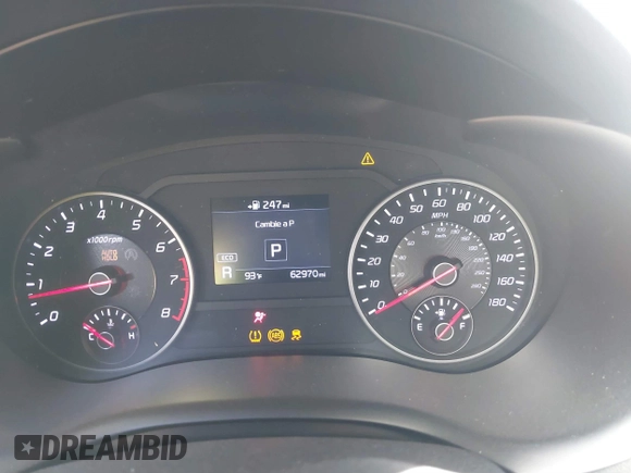 2020 Kia Stinger GT with VIN KNAE35LC7L6085529, listed as a IAAI auction lot 40671705 with 62,970 mi miles. Bid and sale history available at carsss.com. Image 7.