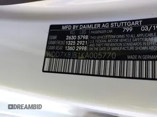 2019 Mercedes-Benz AMG GT 63 с VIN WDD7X8JB1KA005770, выставлен на аукционе IAAI как лот 41866461 с пробегом 22 140 миль миль и . История ставок и продаж доступна на DreamBid. Изображение 9.