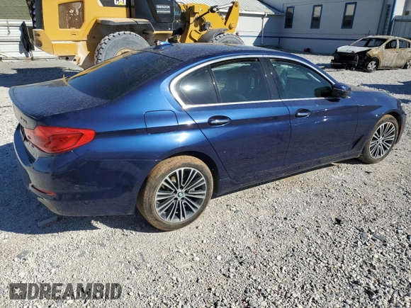 2018 BMW 5 Series 540i with VIN WBAJE5C56JWA93325, listed as a Copart auction lot 49583795 with Not Provided miles and Salvage Title. Bid and sale history available at carsss.com. Image 3.