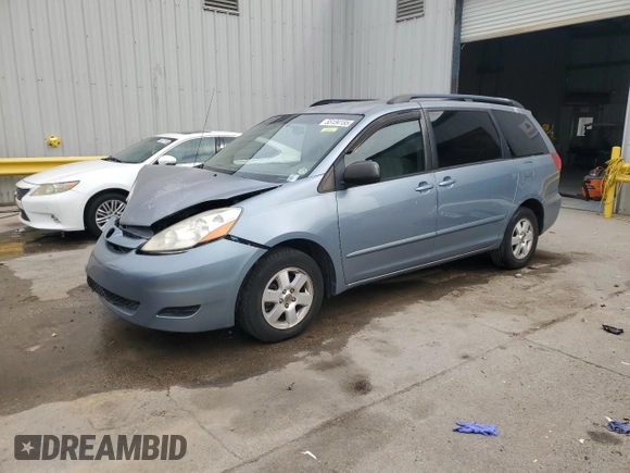 2010 Toyota Sienna CE with VIN 5TDKK4CC3AS340287, listed as a Copart auction lot 55134155 with 188,394 mi miles and Salvage Title. Bid and sale history available at DreamBid. Image 1.