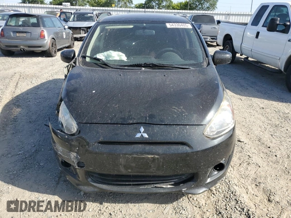 2015 Mitsubishi Mirage DE with VIN ML32A3HJ3FH058850, listed as a Copart auction lot 54330405 with 150,901 mi miles and Salvage title. Bid and sale history available at DreamBid. Image 5.