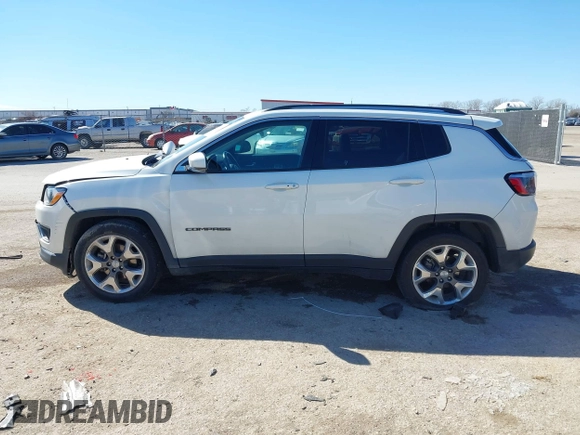 2021 Jeep Compass Limited with VIN 3C4NJCCBXMT573563, listed as a IAAI auction lot 41687325 with 75,768 mi miles and . Bid and sale history available at DreamBid. Image 14.