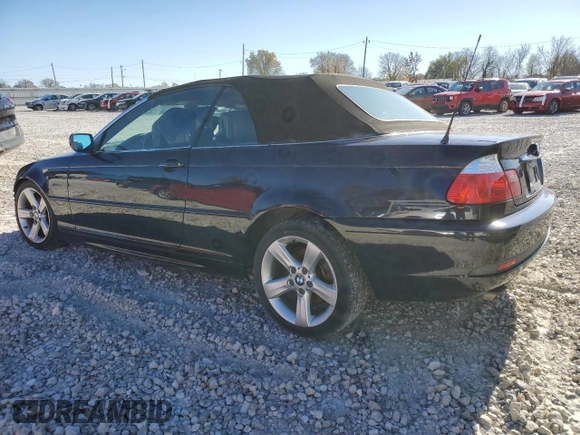 2006 BMW 3 Series 325Ci with VIN WBABW33426PX86047, listed as a Copart auction lot 85158814 with 86,241 mi miles and Salvage Title. Bid and sale history available at carsss.com. Image 2.