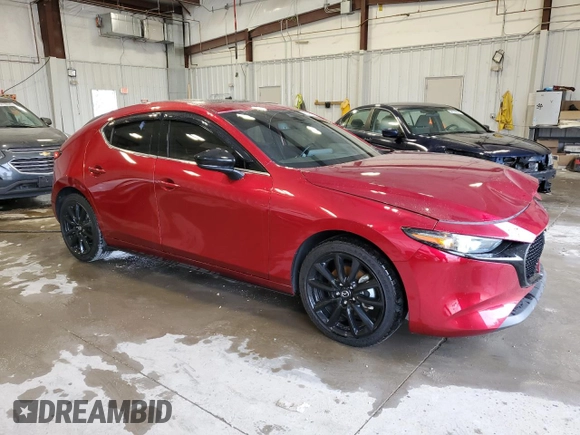2023 Mazda 3 2.5 Turbo with VIN JM1BPBJY8P1607093, listed as a Copart auction lot 53950255 with 40,446 mi miles and Salvage title. Bid and sale history available at DreamBid. Image 4.
