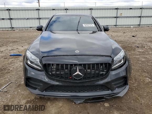 2019 Mercedes-Benz C 43 AMG with VIN 55SWF6EB8KU285667, listed as a Copart auction lot 52937315 with 57,274 mi miles and Salvage title. Bid and sale history available at DreamBid. Image 5.