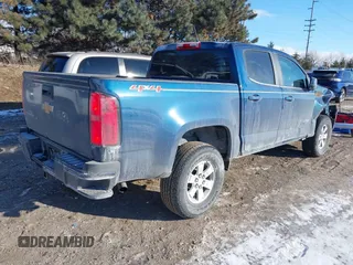 2020 Chevrolet Colorado 4WD Work Truck with VIN 1GCGTBEN6L1137562, listed as a IAAI auction lot 41377439 with 43,124 mi miles and . Bid and sale history available at DreamBid. Image 4.