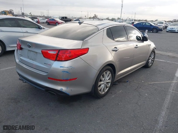 2014 Kia Optima EX with VIN 5XXGN4A76EG289586, listed as a IAAI auction lot 41536459 with 65,739 mi miles. Bid and sale history available at carsss.com. Image 4.