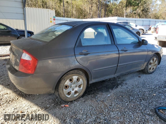 2006 Kia Spectra EX with VIN KNAFE122665277678, listed as a Copart auction lot 74695984 with 205,742 mi miles and Salvage Title. Bid and sale history available at carsss.com. Image 3.