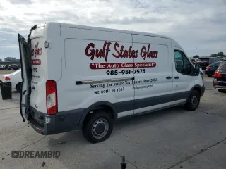 2018 Ford Transit with VIN 1FTYR2CM7JKA03177, listed as a Copart auction lot 74734674 with 216,692 mi miles and Salvage Title. Bid and sale history available at carsss.com. Image 3.