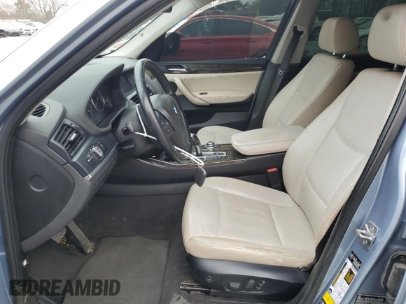 2013 BMW X3 xDrive28i with VIN 5UXWX9C50D0A12772, listed as a Copart auction lot 46727065 with 151,749 mi miles and Salvage Title. Bid and sale history available at carsss.com. Image 7.