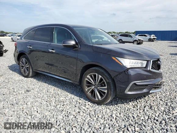 2019 Acura MDX w/Technology Pkg with VIN 5J8YD3H54KL011658, listed as a Copart auction lot 53853915 with 81,688 mi miles and Salvage Title. Bid and sale history available at carsss.com. Image 4.