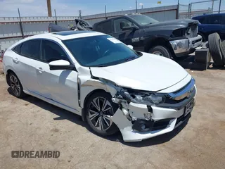 2018 Honda Civic EX-L z VIN JHMFC1F77JX011144, wystawiony jako IAAI lot #42343666 z przebiegiem 77 485 mil mil oraz . Historia ofert i sprzedaży dostępna na DreamBid. Obrazek 1.