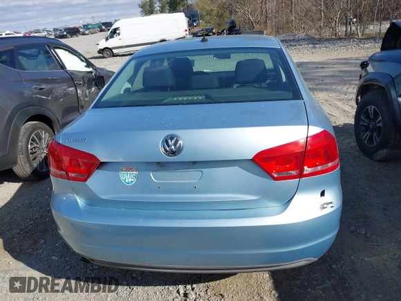 2012 Volkswagen Passat S w/Appearance with VIN 1VWAP7A39CC103581, listed as a IAAI auction lot 41837612 with 190,125 mi miles. Bid and sale history available at carsss.com. Image 16.