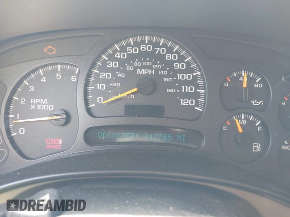 2005 Chevrolet Tahoe LS with VIN 1GNEC13V65J249079, listed as a IAAI auction lot 42127866 with 243,705 mi miles. Bid and sale history available at carsss.com. Image 7.