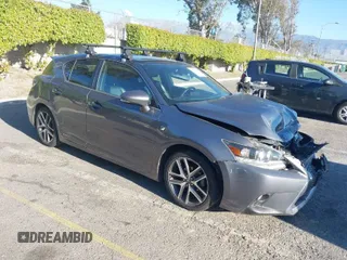2016 Lexus CT 200h with VIN JTHKD5BH4G2258564, listed as a IAAI auction lot 41858667 with 94,537 mi miles and . Bid and sale history available at carsss.com. Image 1.