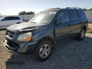 2005 Honda Pilot EX-L z VIN 2HKYF18585H503759, wystawiony jako Copart lot #54146985 z przebiegiem 155 690 mil mil oraz Szkoda całkowita • Salvage title. Historia ofert i sprzedaży dostępna na DreamBid. Obrazek 1.