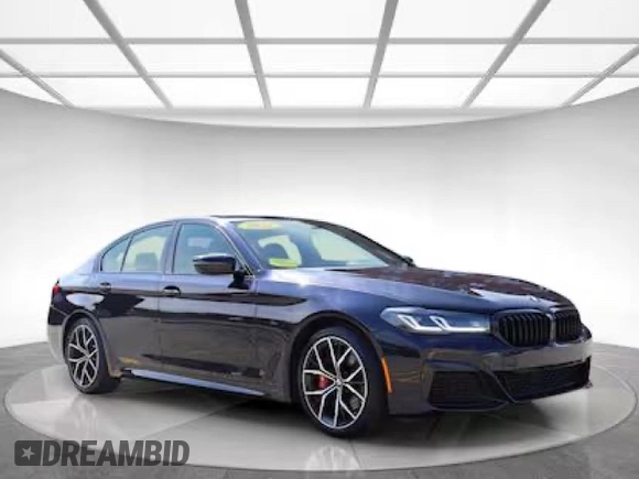 2022 BMW 5 Series 530i xDrive with VIN WBA13BJ01NWX536XX, listed as a Copart auction lot 55261825 with 16,417 mi miles and Clean Title. Bid and sale history available at carsss.com. Image 1.