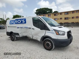 2023 Ford Transit Cargo with VIN 1FTBR1Y80PKA68280, listed as a Copart auction lot 60612605 with 39,016 mi miles and Salvage title. Bid and sale history available at DreamBid. Image 4.
