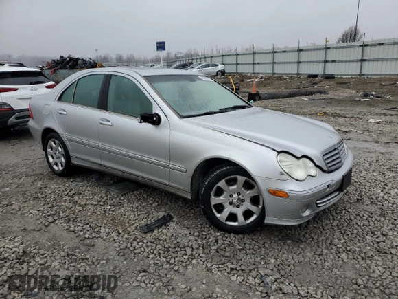 2005 Mercedes-Benz C 240 with VIN WDBRF61J85F614572, listed as a Copart auction lot 43930275 with 147,548 mi miles and Clean Title. Bid and sale history available at DreamBid. Image 4.