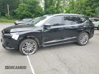 2024 Acura MDX Advance with VIN 5J8YE1H81RL003961, listed as a Copart auction lot 62933695 with 21,519 mi miles and Salvage title. Bid and sale history available at DreamBid. Image 1.