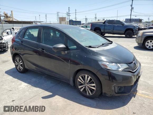 2015 Honda Fit EX-L with VIN 3HGGK5H80FM724424, listed as a Copart auction lot 61461995 with 93,066 mi miles and Salvage title. Bid and sale history available at DreamBid. Image 4.