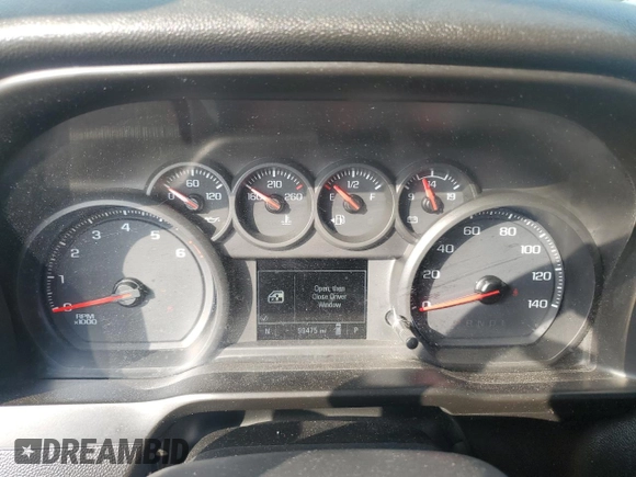 2020 Chevrolet Silverado 1500 Custom with VIN 3GCPWBEFXLG409841, listed as a Copart auction lot 88945145 with 99,475 mi miles and Non Repairable. Bid and sale history available at carsss.com. Image 9.