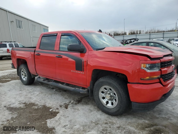 2018 Chevrolet Silverado 1500 Custom with VIN 3GCUKPEC8JG159160, listed as a Copart auction lot 47082895 with 0 mi miles and Salvage Title. Bid and sale history available at carsss.com. Image 4.