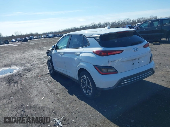 2023 Hyundai Kona SEL with VIN KM8K33AG0PU190264, listed as a IAAI auction lot 41864493 with 35,207 mi miles and . Bid and sale history available at carsss.com. Image 3.