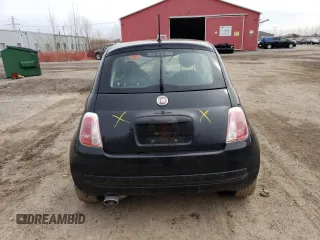 2013 FIAT 500 Pop with VIN 3C3CFFARXDT542148, listed as a Copart auction lot 52289095 with 0 mi miles and Non Repairable. Bid and sale history available at carsss.com. Image 6.