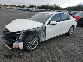 2019 Infiniti Q50 3.0t Signature Edition with VIN JN1EV7AP0KM542788, listed as a Copart auction lot 89372255 with 32,157 mi miles and Salvage Title. Bid and sale history available at carsss.com. Image 1.