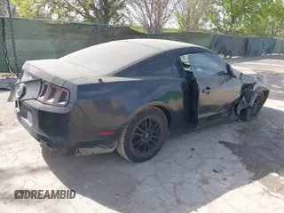 2013 Ford Mustang V6 with VIN 1ZVBP8AM5D5272067, listed as a IAAI auction lot 41830383 with 132,004 mi miles. Bid and sale history available at carsss.com. Image 4.