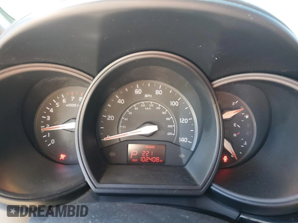 2017 Kia Rio LX with VIN KNADM4A30H6103978, listed as a Copart auction lot 50144875 with 102,408 mi miles and Salvage Title. Bid and sale history available at carsss.com. Image 9.